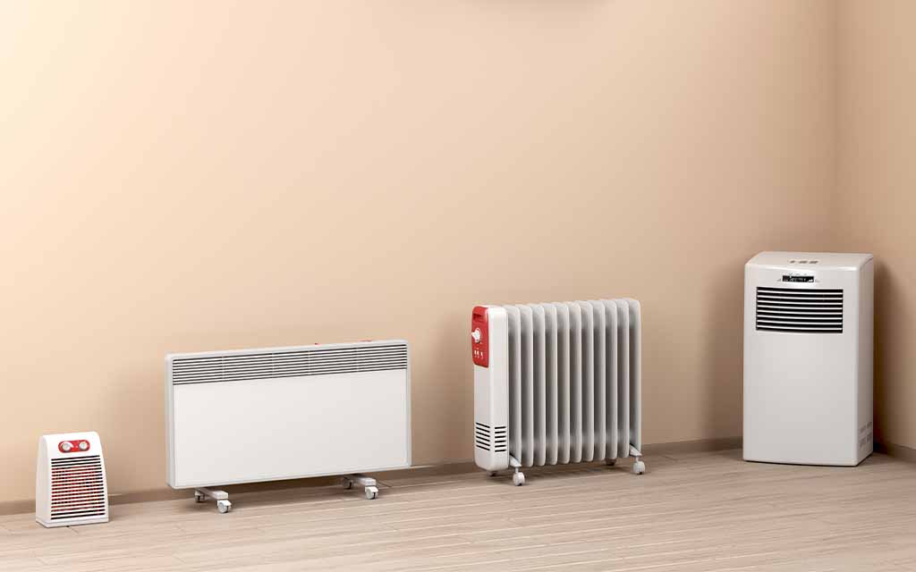 Aquecedor, baixo consumo de energia, proteção contra sobreaquecimento,  aquecedor elétrico portátil, aquecimento rápido ABS para escritório (tomada  UE) : : Casa